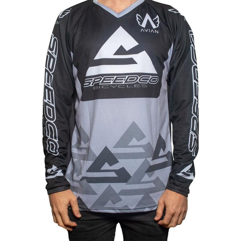 Speedco Youth Race Jersey Black/Grey/White Youth M