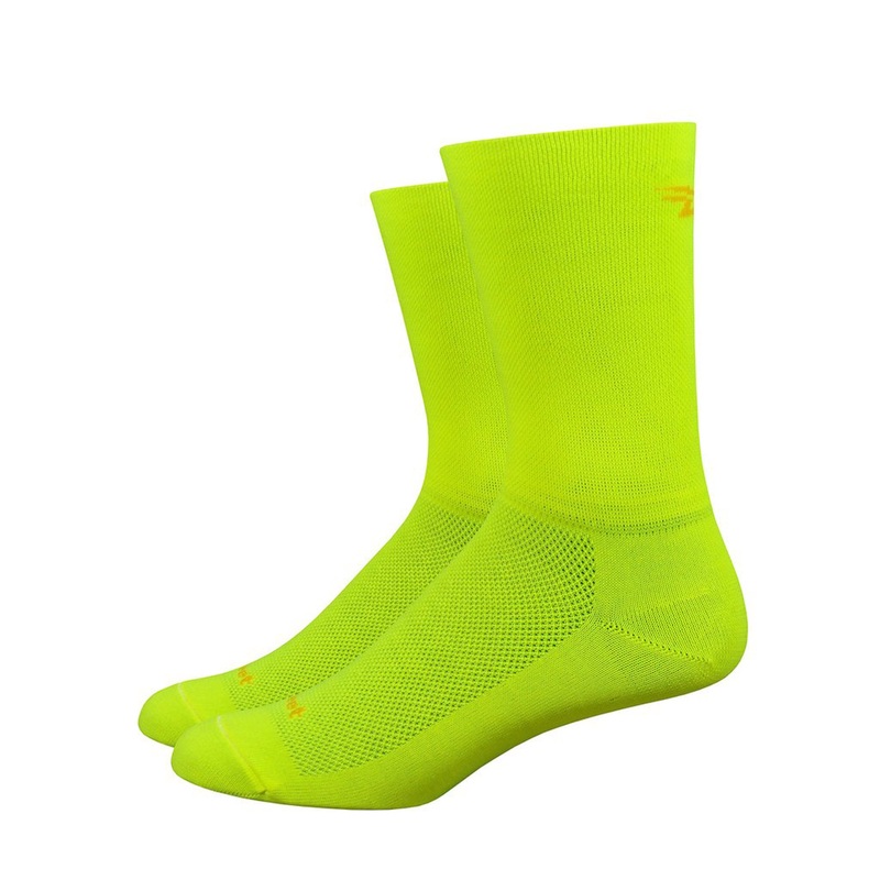 DeFeet Aireator 6″ D-Logo Socks 9.5-11.5 Yellow