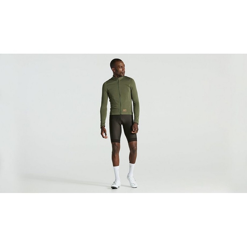 Specialized prime powergrid jersey ls men oak green s