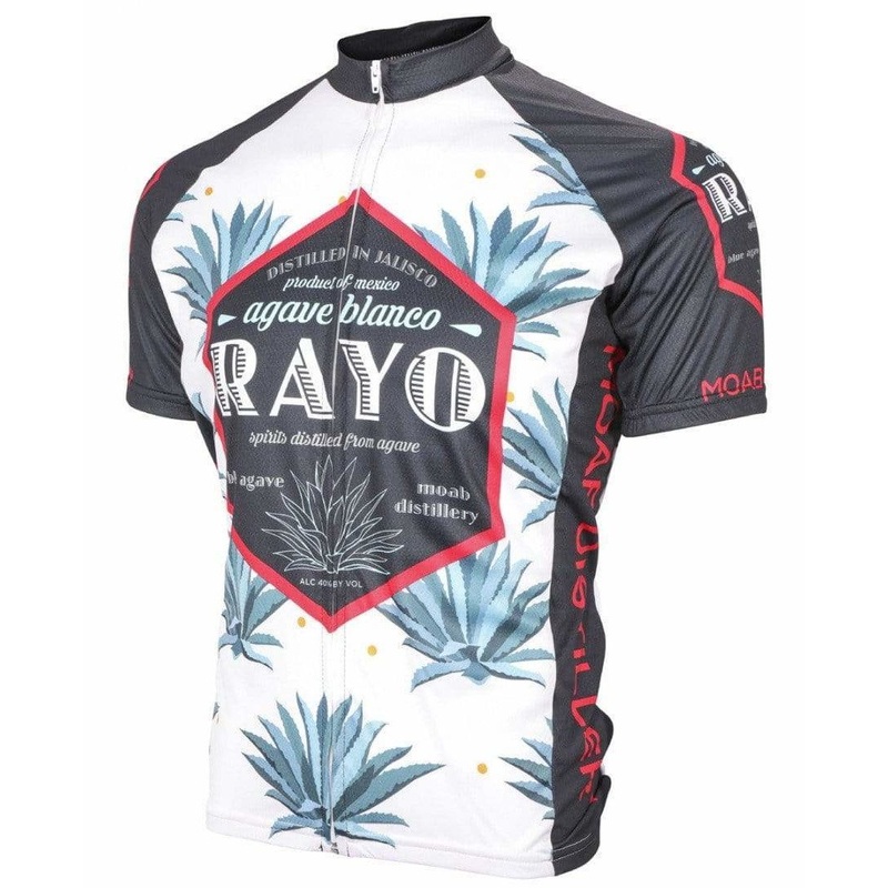 Men’s Rayo Tequila Road Bike Jersey White/Black Small