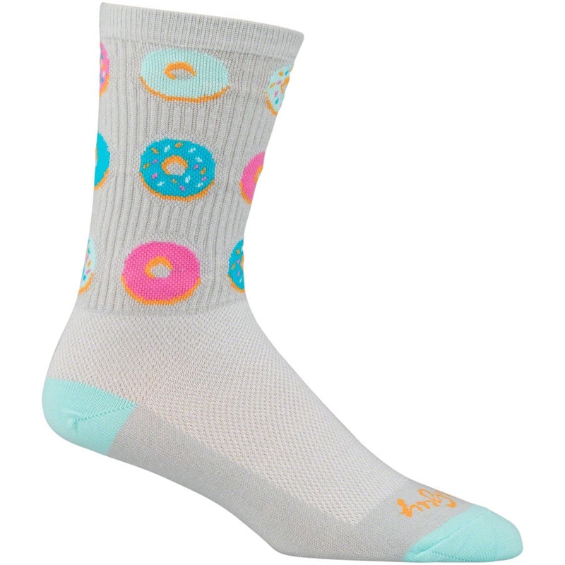 Crew Glazed Bike Socks – Gray Gray Small / Medium