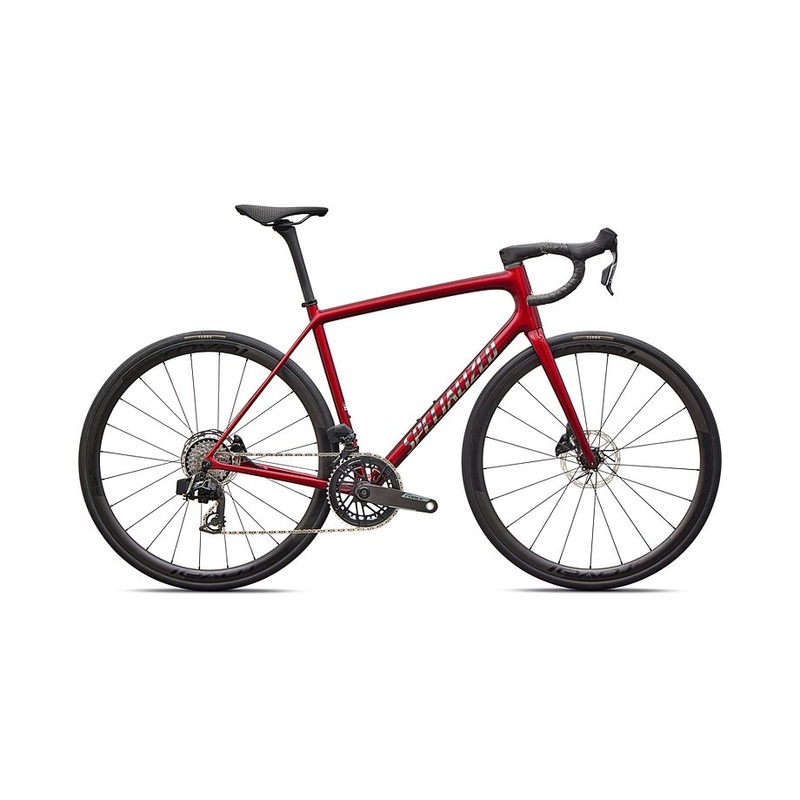 2026 Specialized Aethos Pro Axs Bike Gloss Red Sky / Chrome 52