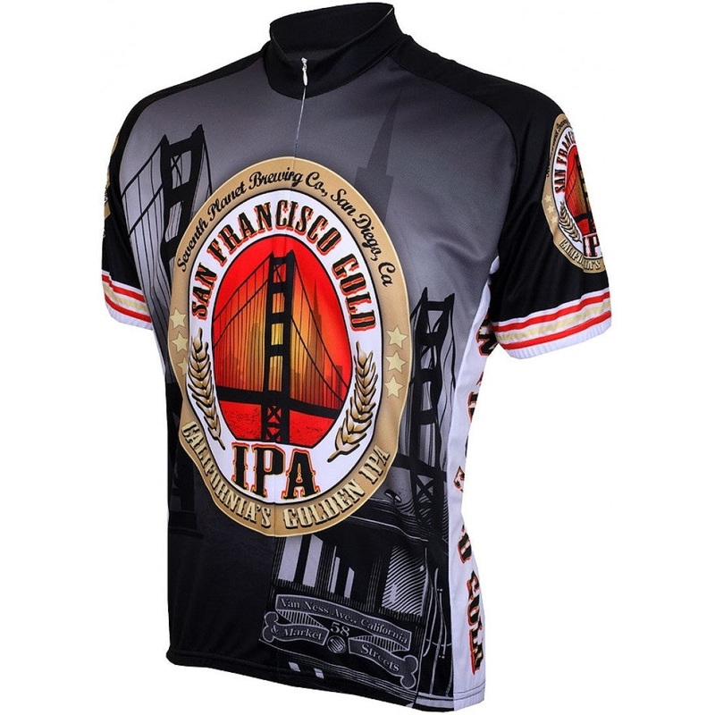 Men’s San Francisco Road Bike Jersey Black Small