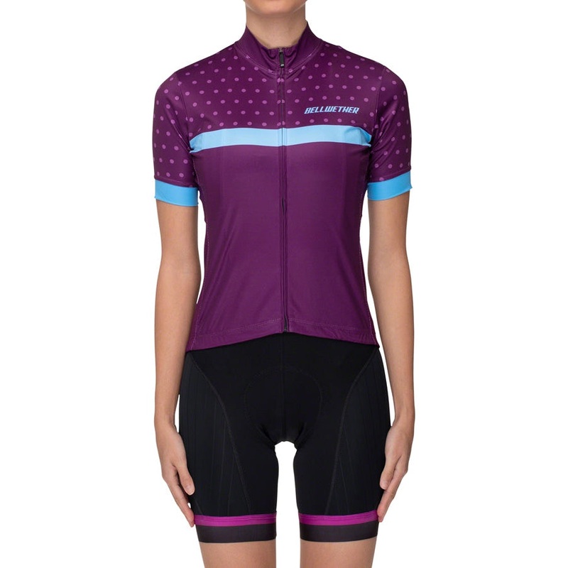 Motion Women’s Short Sleeve Road Bike Jersey – Violet Violet X-Small